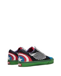 mehrfarbige Leder niedrige Sneakers von Vans