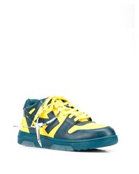 mehrfarbige Leder niedrige Sneakers von Off-White