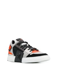 mehrfarbige Leder niedrige Sneakers von Philipp Plein