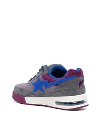 mehrfarbige Leder niedrige Sneakers von A Bathing Ape