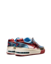 mehrfarbige Leder niedrige Sneakers von A Bathing Ape