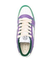 mehrfarbige Leder niedrige Sneakers von Enterprise Japan