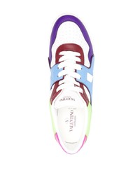 mehrfarbige Leder niedrige Sneakers von Valentino Garavani