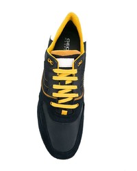 mehrfarbige Leder niedrige Sneakers von Geox