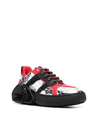 mehrfarbige Leder niedrige Sneakers von Hide&Jack