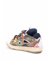 mehrfarbige Leder niedrige Sneakers von Lanvin