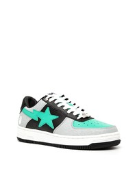 mehrfarbige Leder niedrige Sneakers von A Bathing Ape