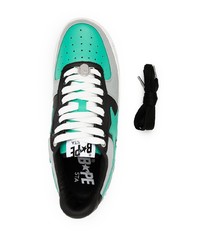 mehrfarbige Leder niedrige Sneakers von A Bathing Ape