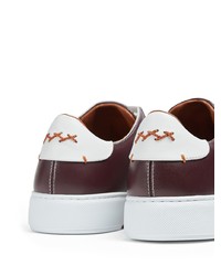 mehrfarbige Leder niedrige Sneakers von Ermenegildo Zegna