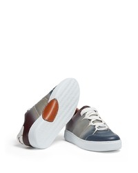 mehrfarbige Leder niedrige Sneakers von Ermenegildo Zegna