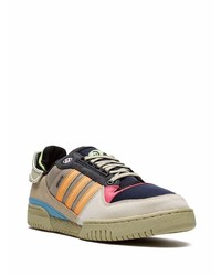 mehrfarbige Leder niedrige Sneakers von adidas