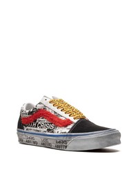 mehrfarbige Leder niedrige Sneakers von Vans