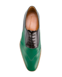 mehrfarbige Leder Oxford Schuhe von Walter Van Beirendonck