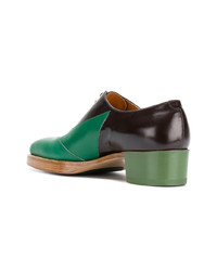 mehrfarbige Leder Oxford Schuhe von Walter Van Beirendonck