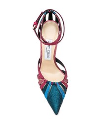 mehrfarbige Leder Pumps mit Ausschnitten von Jimmy Choo