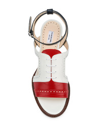 mehrfarbige Leder Sandaletten von Thom Browne
