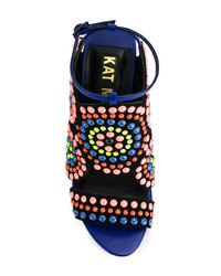 mehrfarbige Leder Sandaletten von Kat Maconie