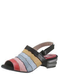 mehrfarbige Leder Sandaletten von Simen