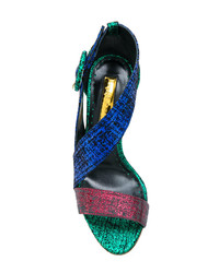 mehrfarbige Leder Sandaletten von Rupert Sanderson