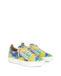 mehrfarbige Mit Batikmuster niedrige Sneakers von Giuseppe Zanotti