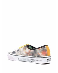 mehrfarbige Mit Batikmuster Segeltuch niedrige Sneakers von Vans