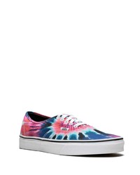 mehrfarbige Mit Batikmuster Segeltuch niedrige Sneakers von Vans