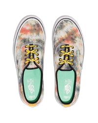 mehrfarbige Mit Batikmuster Segeltuch niedrige Sneakers von Vans