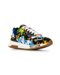 mehrfarbige niedrige Sneakers von Versace