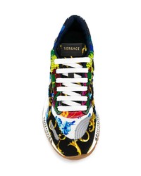 mehrfarbige niedrige Sneakers von Versace