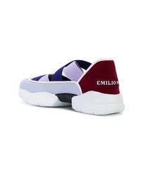 mehrfarbige niedrige Sneakers von Emilio Pucci