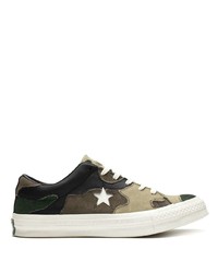 mehrfarbige niedrige Sneakers von Converse