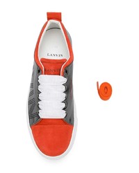 mehrfarbige niedrige Sneakers von Lanvin