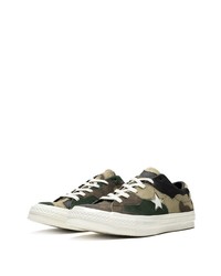 mehrfarbige niedrige Sneakers von Converse