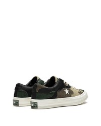 mehrfarbige niedrige Sneakers von Converse