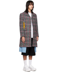 mehrfarbige Regenjacke mit Karomuster von Comme Des Garcons Homme Plus