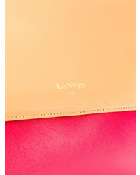 mehrfarbige Satchel-Tasche aus Leder von Lanvin