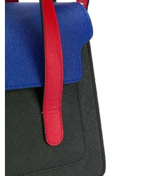 mehrfarbige Satchel-Tasche aus Leder von Marni