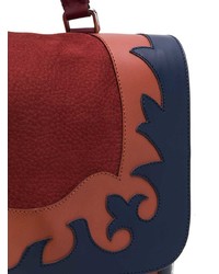 mehrfarbige Satchel-Tasche aus Leder von Zanellato