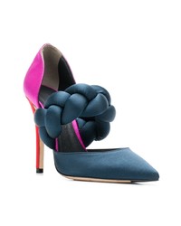 mehrfarbige Satin Pumps von Marco De Vincenzo