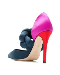 mehrfarbige Satin Pumps von Marco De Vincenzo