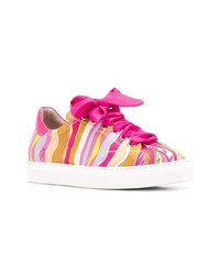 mehrfarbige Segeltuch niedrige Sneakers von Emilio Pucci