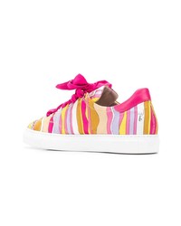 mehrfarbige Segeltuch niedrige Sneakers von Emilio Pucci