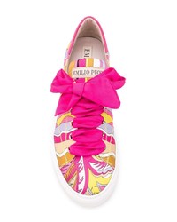 mehrfarbige Segeltuch niedrige Sneakers von Emilio Pucci