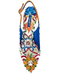mehrfarbige Segeltuch Pumps mit Blumenmuster von Dolce & Gabbana