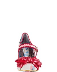 mehrfarbige Segeltuch Pumps mit Blumenmuster von Irregular Choice