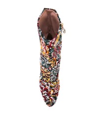 mehrfarbige Segeltuch Stiefeletten mit Blumenmuster von Oscar de la Renta
