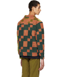 mehrfarbige Shirtjacke aus Cord mit Flicken von Bode