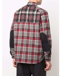 mehrfarbige Shirtjacke mit Flicken von Junya Watanabe MAN