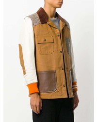 mehrfarbige Shirtjacke mit Flicken von Junya Watanabe MAN