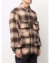 mehrfarbige Shirtjacke mit Schottenmuster von Engineered Garments